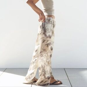 Zara SATIN Full Length Pant